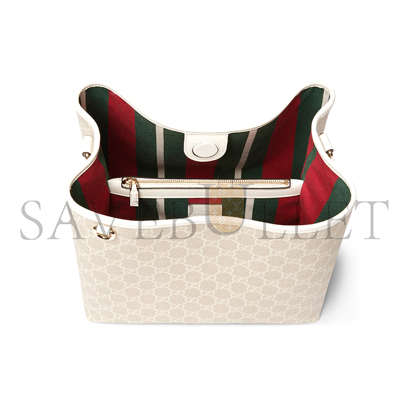 GUCCI GG EMBLEM MEDIUM BUCKET BAG 815103 (25*25*15.5cm)